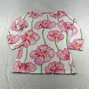 Lilly Pulitzer Pink Floral Blouse